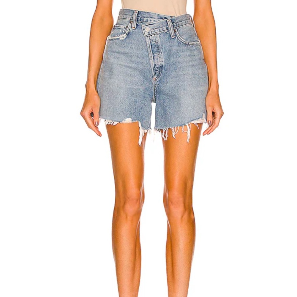Agolde Criss cross shorts